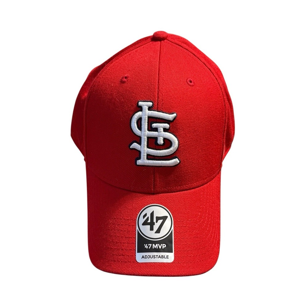 St. Louis Cardinals '47 Brand MVP Red Adjustable Strapback MLB Hat Cap New STL